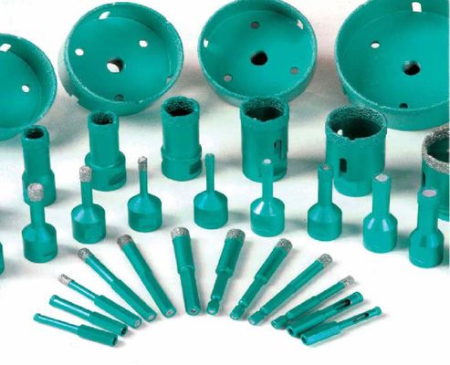 U Şekli Vakum Lehimli Elmas Matkap Ucu Elmas Çekirdekli Matkap 18 - 120MM