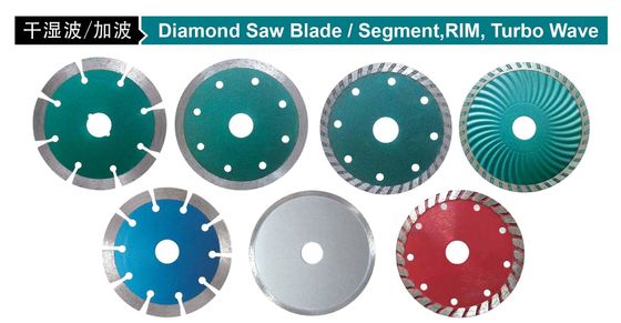 125mm 180mm Taş Elmas Bıçak Segment Jant Turbo Dalga Elmas Testere Segmenti