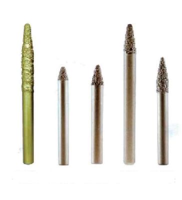 6mm 12mm Vakum Lehimli Bilgisayar Gravür Kafası ve Elmas Oyma Çapakları