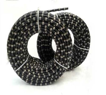 Kesilmiş Beton için 10.5MM 11MM Granit Kesme Elmas Tel Testere